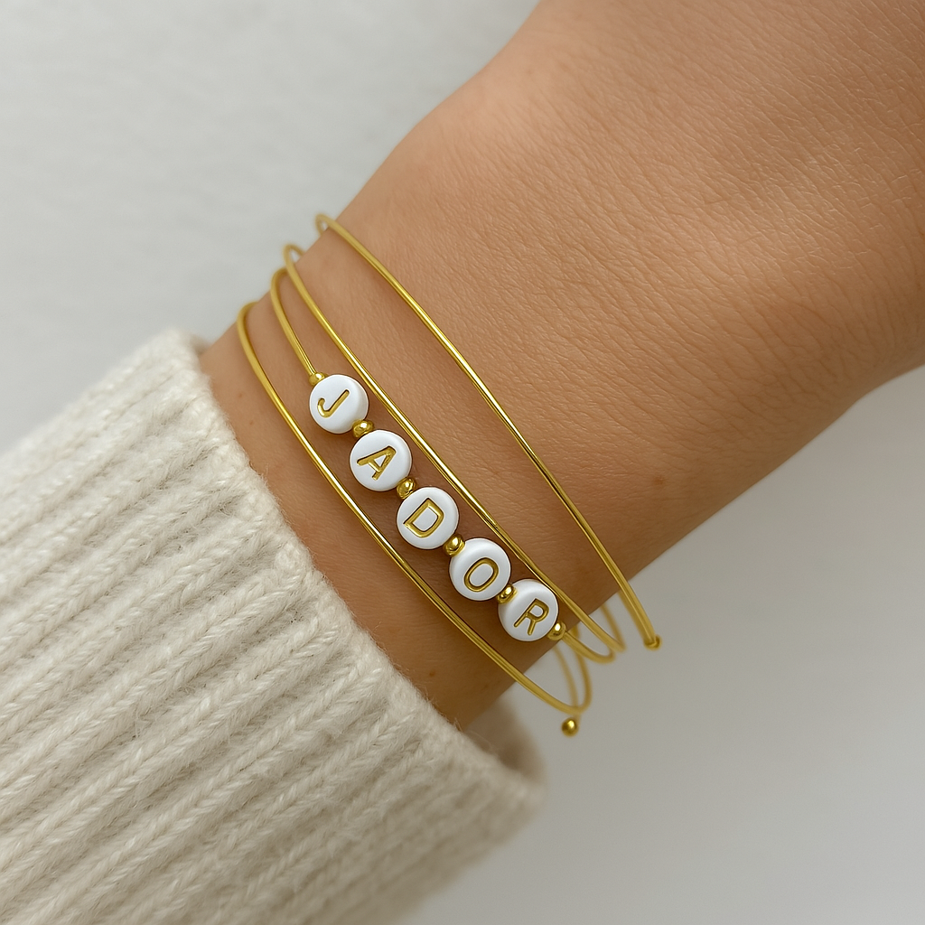Bracelet jonc semainier J'ADORE